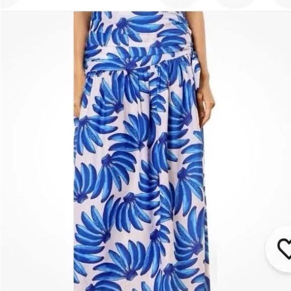 Blue banana Print Women's maxi skirt size M nwt - Picture 10 of 10